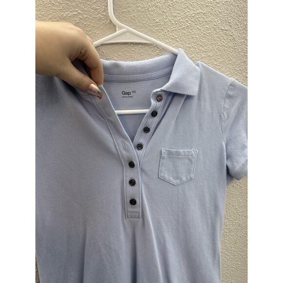 Gap Childrens Shirt Girls Size XS Purple Polo Shirt Short Sleeve - Picture 2 of 12
